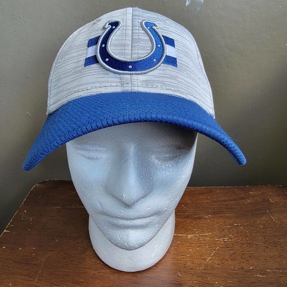 New Era 9Forty Men's NFL Indianapolis Colts Outline Gray Adjustable Hat #64 - Picture 1 of 11
